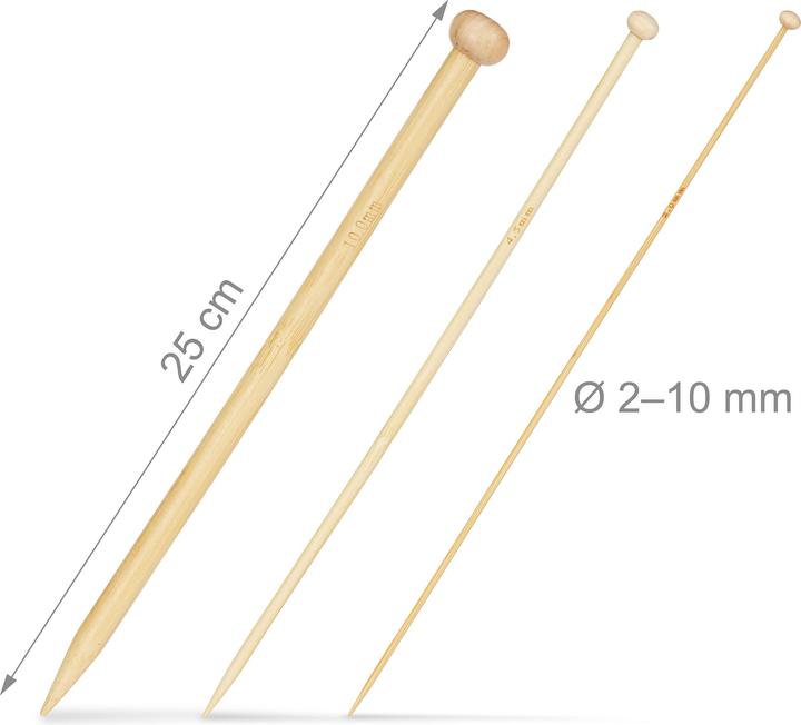 Image du produit Relaxdays Set de 37 aiguilles à tricoter