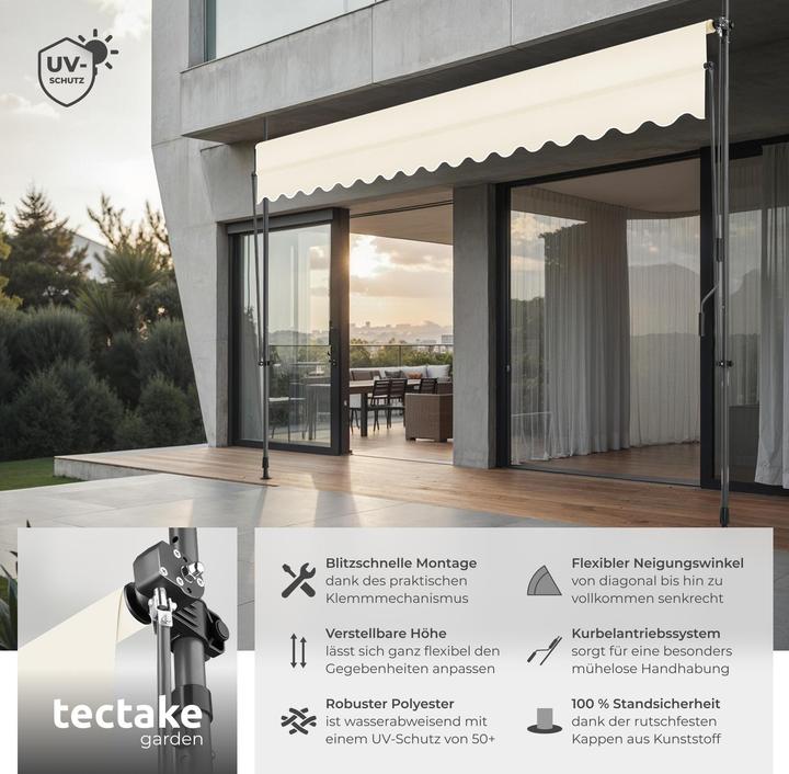 Produktbild tectake Klemmmarkise (4 m)