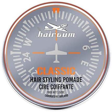 Immagine prodotto Hairgum Pomata classica per lo styling dei capelli, ultra lucida e a lunga tenuta, 100g (Pasta per capelli, 100 ml)