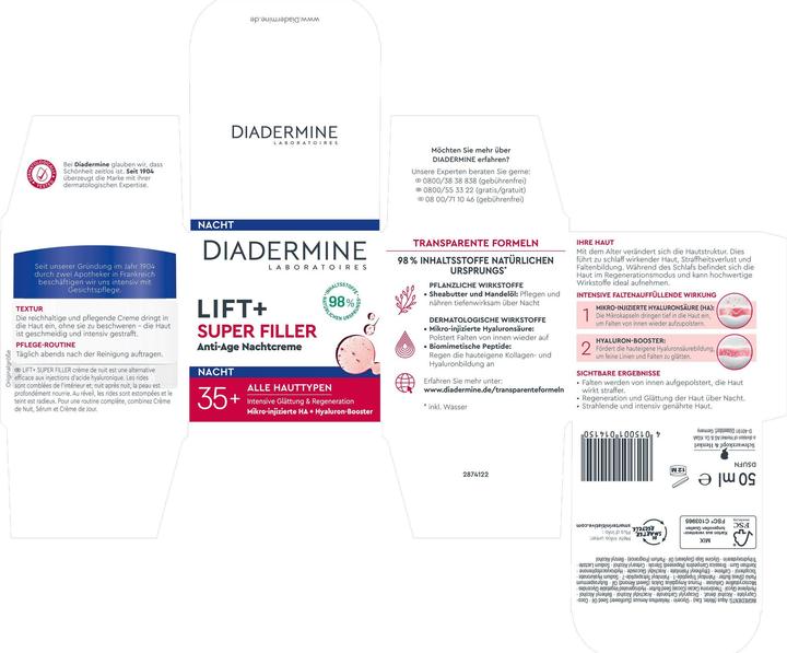 Produktbild Diadermine Lift+Super Filler (50 ml)