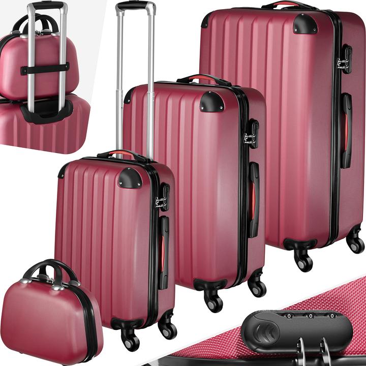 Image du produit tectake Valise à coque dure (90 l, Bagage à main (jusqu'à 50l), M (50 - 90l), L (90 - 115l))