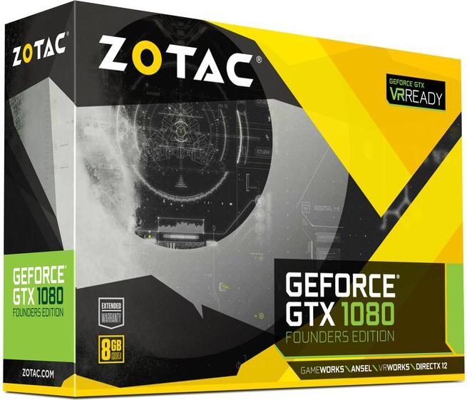 Produktbild Zotac GeForce GTX 1080 Founders Edition (8 GB)