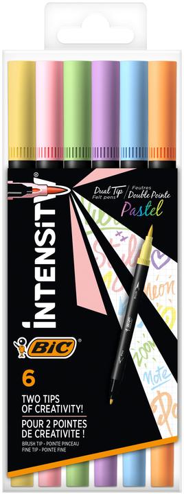 Image du produit Bic DUALTIP PASTEL CFP - Crayons-feutres (Multicolore, 6 x)