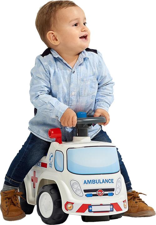 Image du produit Falk Toys Ambulance ride-on avec volant de stockage et klaxon
