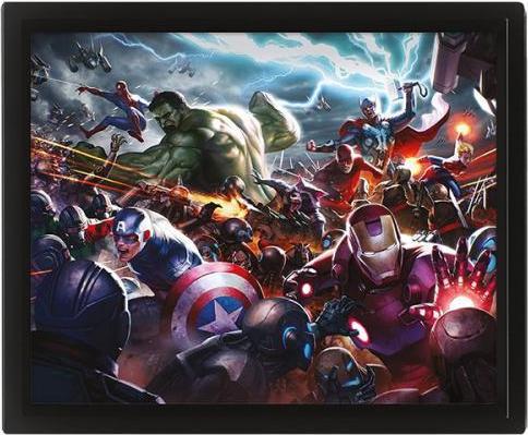 Image du produit Pyramid Peinture 3D Marvel Future Fight Heroes (26 x 20 cm)