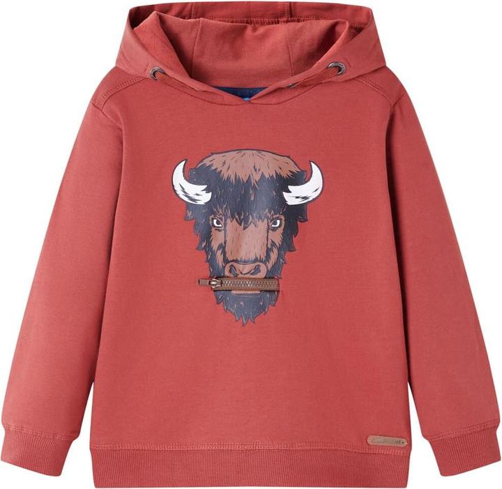 VidaXL Kinder-Kapuzenpullover Dunkelrot 116,Material: 95 (116)