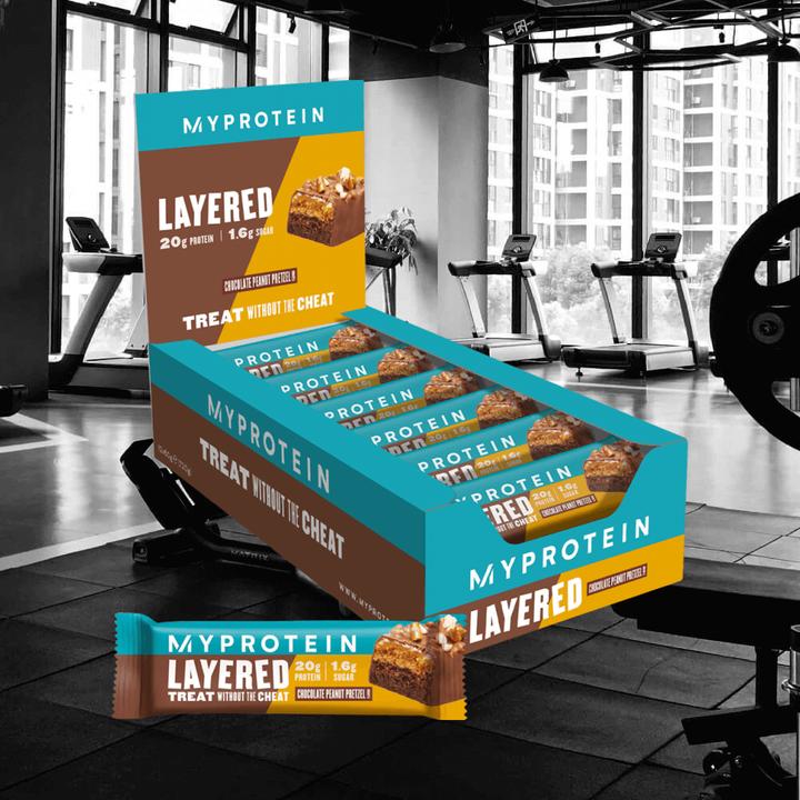 Produktbild MyProtein Layered Bars (Chocolate Peanut Pretzel, 1 Stk., 854 g)