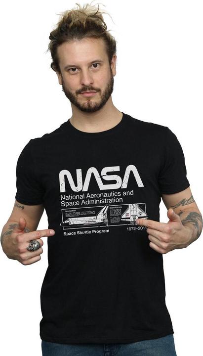 Immagine prodotto Nasa Maglietta da uomo in cotone Space Shuttle (M)