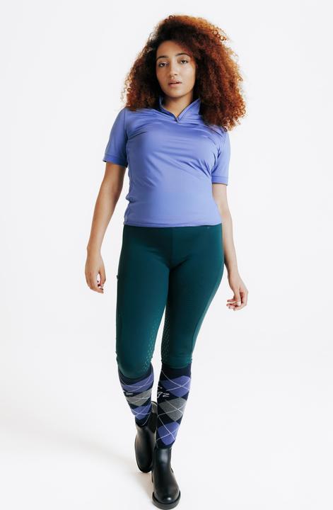 Actual product image Fouganza Reit-Poloshirt kurzarm Damen blau (XL)