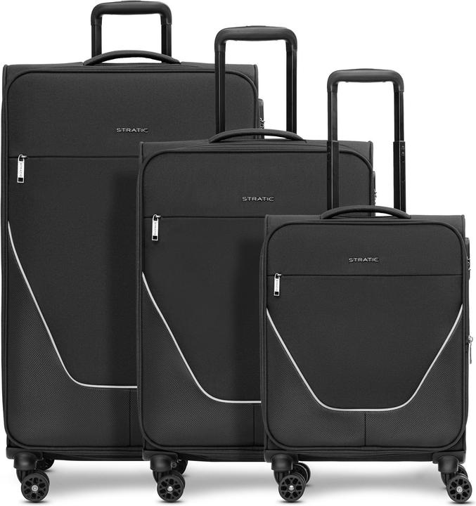 Produktbild Stratic taska 4-Rollen Kofferset 3tlg. mit Dehnfalte (233 l, XL (ab 115l))