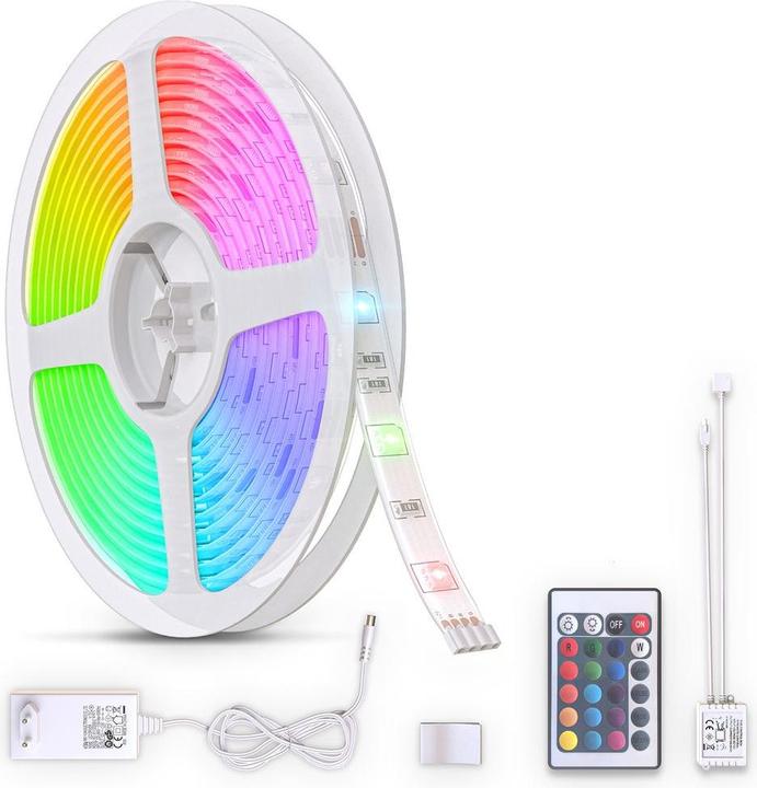 Image du produit B.K.Licht Bande LED RVB, 3m, 90xLED RVB/0,11W (Intérieur)