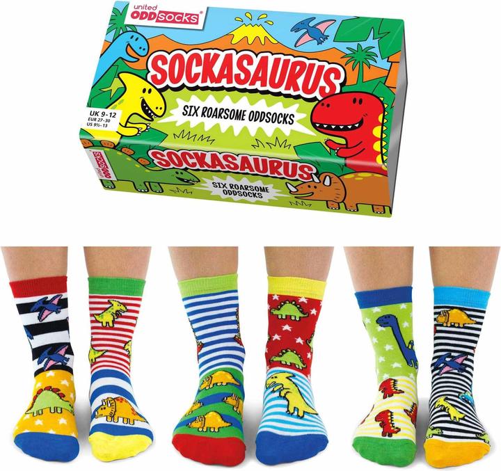 Produktbild United Oddsocks Sockasaurus (3er Pack, 27 - 30)