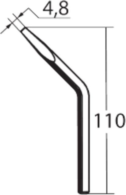Image du produit Kurtz Ersa Pointe à souder permanente DUR coudée (Panne de soudure)