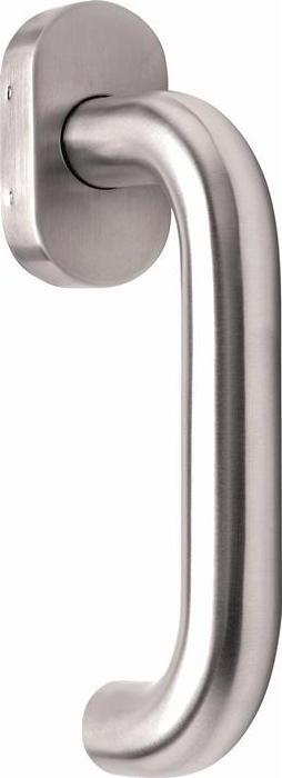 Actual product image Deni Window handle stainless steel matt 20-40 mm U-shape
