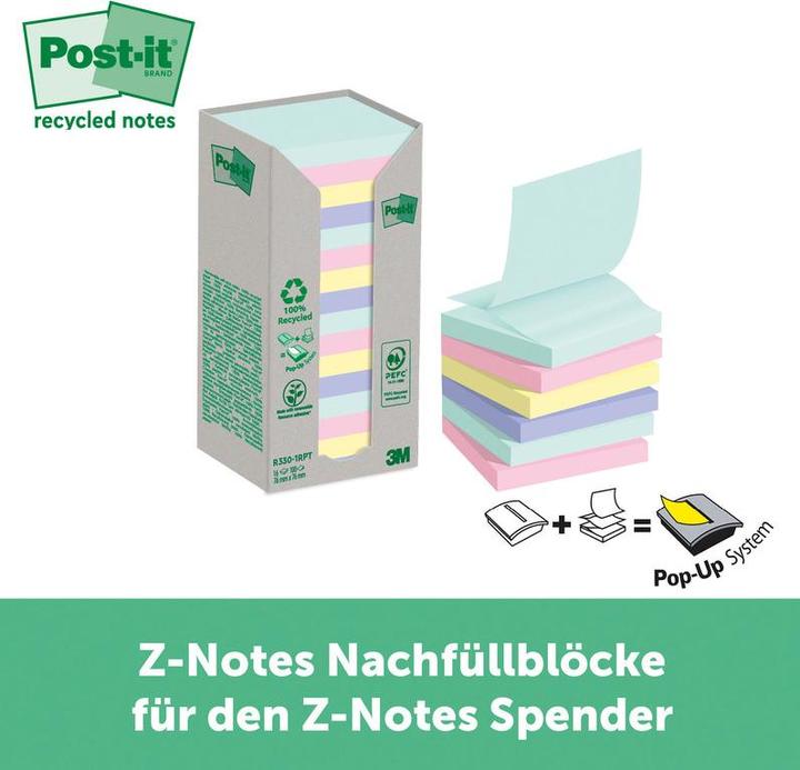 Produktbild Post-it Recycling Z-Notes (76 x 76 mm)