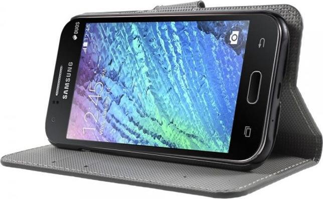 Produktbild MU Style Hülle aus Leder mit Sujet (Samsung Galaxy J1)