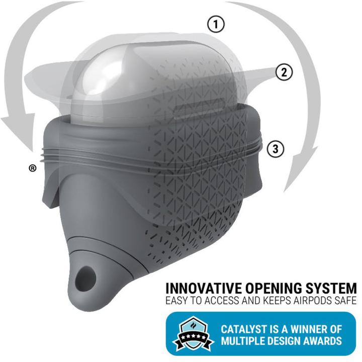 Actual product image Catalyst Vibe Case Apple Airpods (3rd Gen.) - Battleship Gray (Headphone bag)