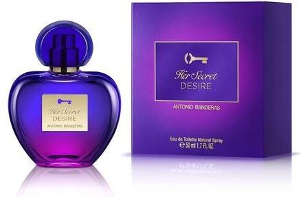Actual product image Antonio Banderas Her Secret Desire Eau de Toilette Spray for Women 50ml (Eau de toilette, 1700 ml)