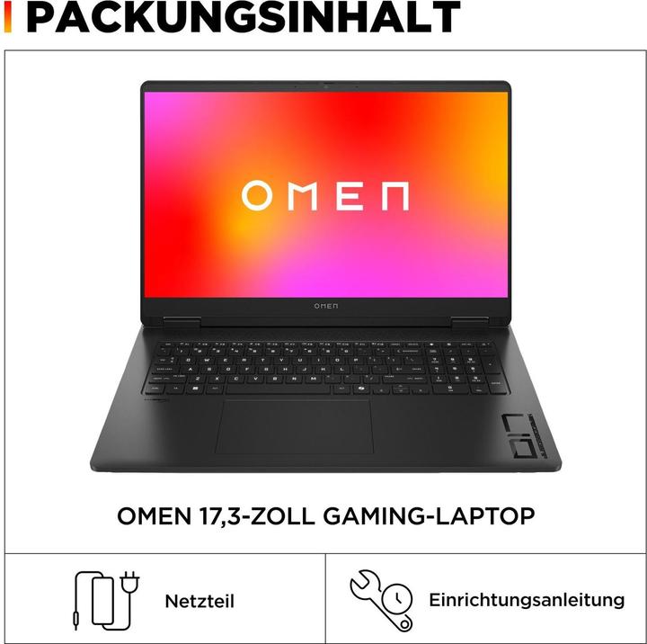 Productafbeelding HP Omen 17-db0179ng (17.30", AMD Ryzen 7 8845HS, 16 GB, 1000 GB, NL)