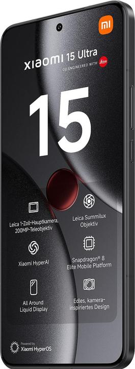 Image du produit Xiaomi 15 Ultra (512 Go, Noir, 6.73", Double SIM, 50 Mpx, 5G)