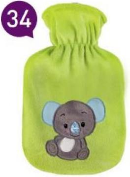 Actual product image Sänger Hot water bottle natural rubber with velour cover koala (0.80 l)