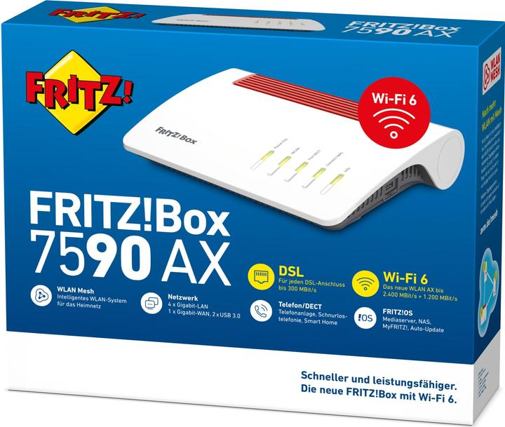 Actual product image AVM FRITZ!Box 7590 AX without ISDN