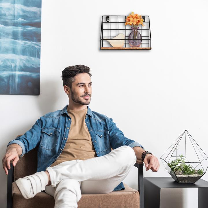 Actual product image Relaxdays Wall Shelf (25 x 16 x 18 cm)