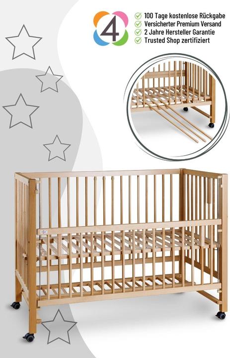 Actual product image Tissi Hajo side bed / cot