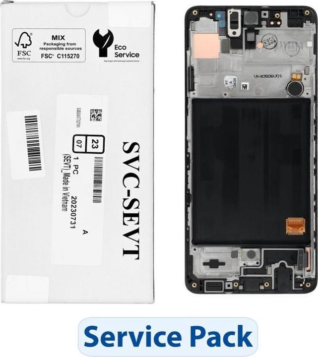 Image du produit Samsung LCD display! ServicePack LCD Display A51 A515F GH82-21669A (Écran)