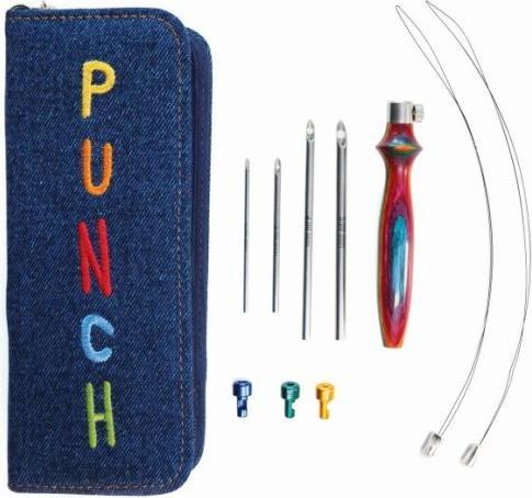 Produktbild Knitpro Punch Needle Set Vibrant Kit, 4 Nadeln 2,0 - 5,0 mm