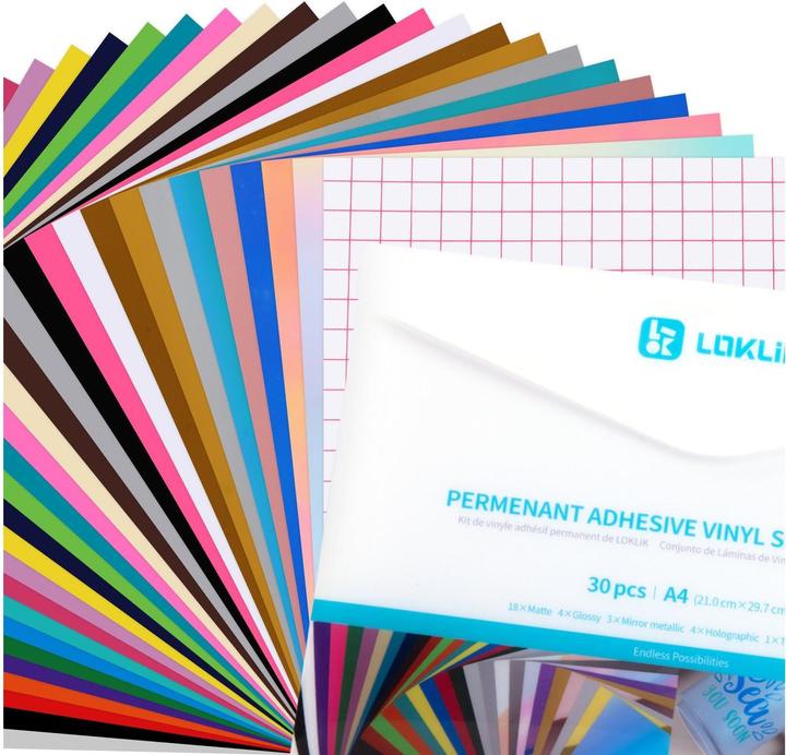 Image du produit Loklik Pack de matériaux en vinyle permanent (A4)