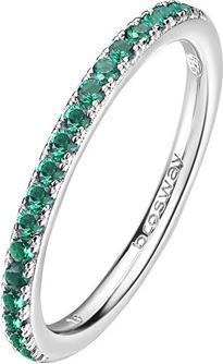Brosway Fancy Life Green FLG65 Sparkling Silver Ring - Circuit: 52mm (52)