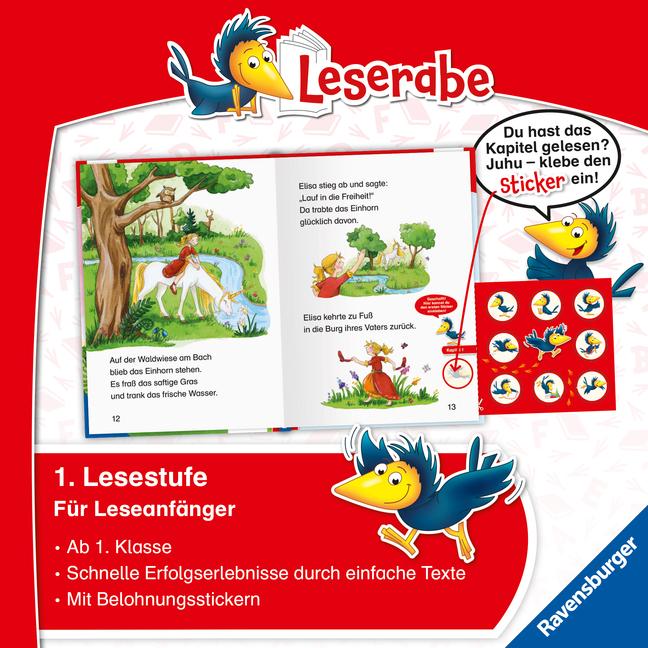 Actual product image Ravensburger Einhorngeschichten - Leserabe ab 1. Klasse - Erstlesebuch für Kinder ab 6 Jahren (German, Katia king mountain, Elke Broska, 2021)