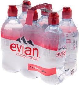 Evian Mineralwasser (6 x 75 cl)