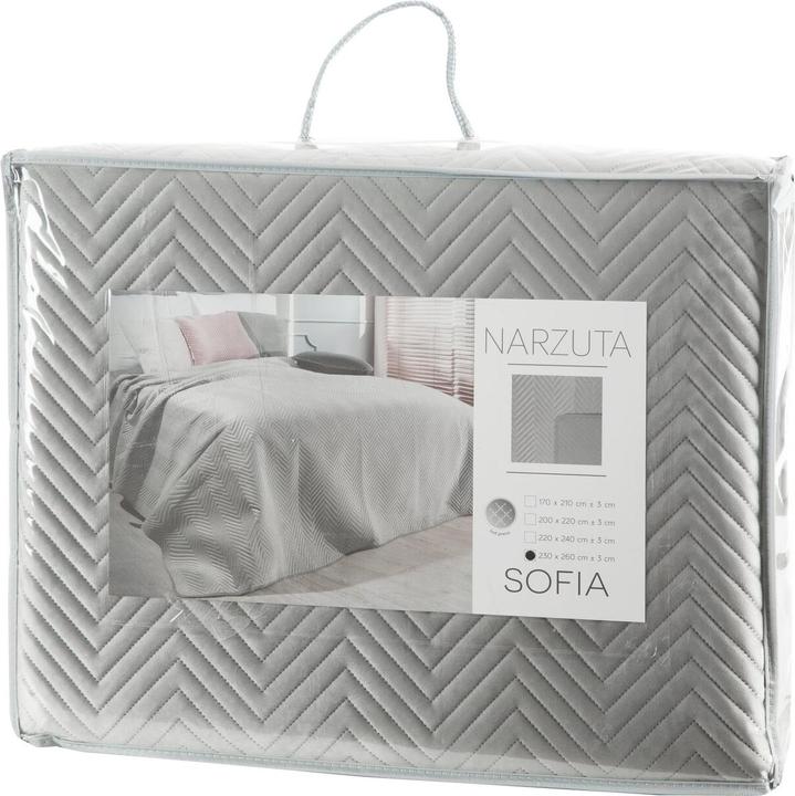Immagine prodotto Eurofirany Copripoltrona EUROFIRANAY PREMIUM SOFIA in velluto morbido e opaco, trapuntato a spina di pesce (70 x 160 cm)