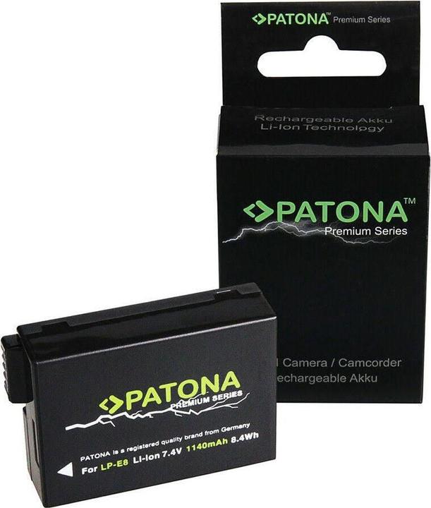 Actual product image Patona Premium battery LP-E8 (Camera battery)
