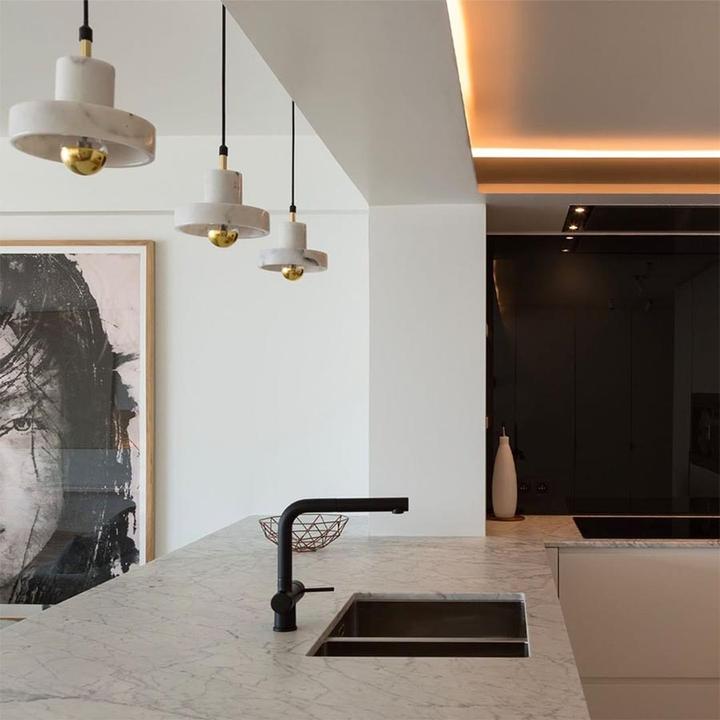 Image du produit Tom Dixon Stone Lampe à suspendre White/Gold (360 lm)
