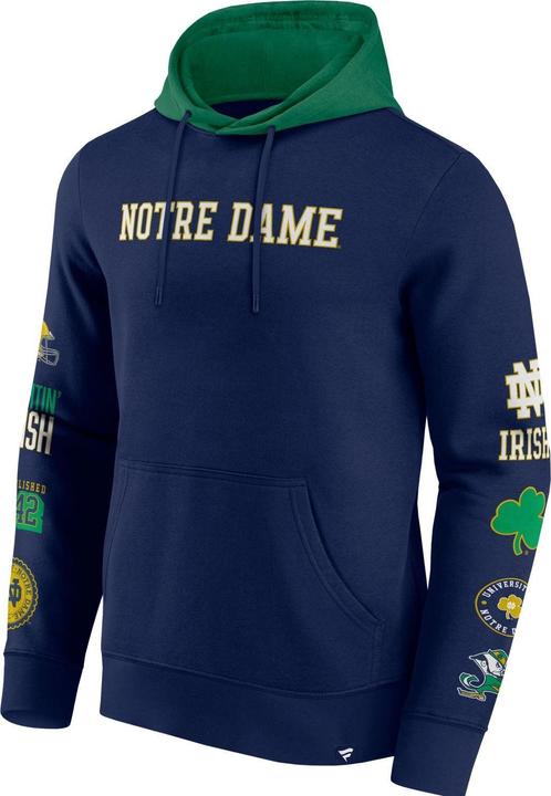 Fanatics Notre Dame Fighting Irish NCAA Sleeve Patches Hoody - S (S)