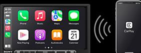 Actual product image Sony XAV-AX4050 (Android car, Apple Carplay)