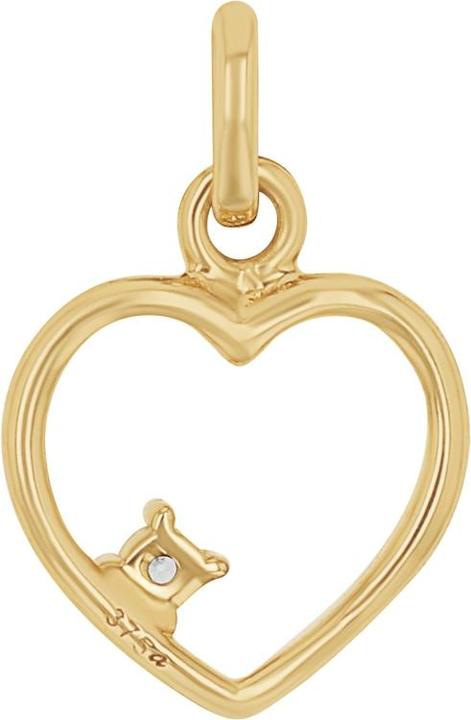 Image du produit Amor Pendentif pour femme, or 375, zirconium synth. | coeur (Or 375, 9 ct)