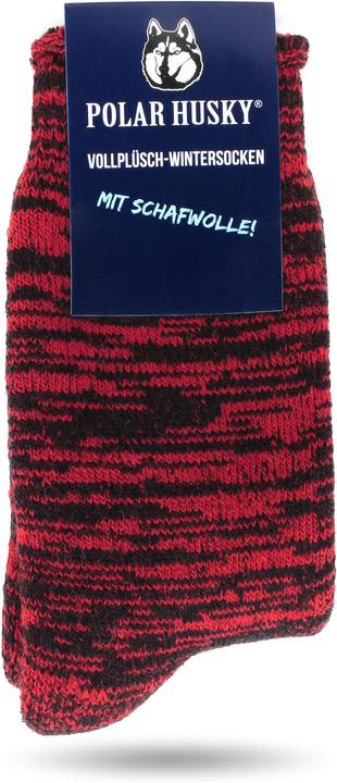 Immagine prodotto Polar Husky Farbige Vollplüsch-Socken mit Wolle (Confezione singola, 39 - 42)