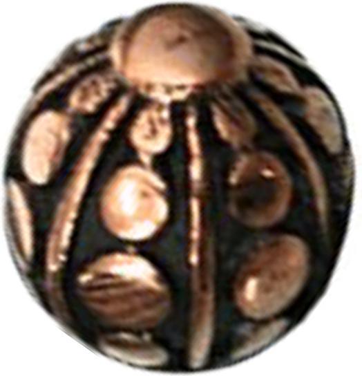 Star Piercing Kugel rosegold gepunktet (Kupfer, Chirurgenstahl 316L, ohne Messing)
