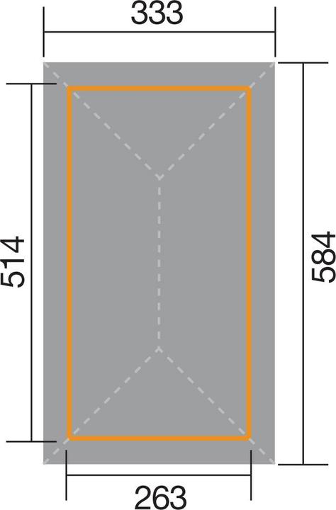 Produktbild Weka Holzbau Pavillon Gartenoase 651 D Gr.1 inkl. Dachschindeln (514 cm, 263 cm)