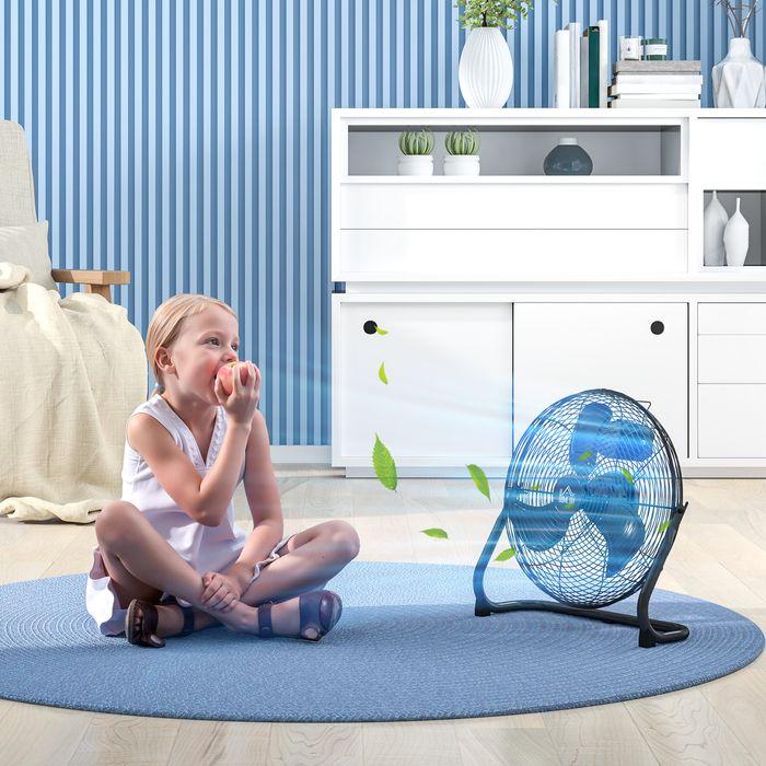 Produktbild Swisshandel24 Tischventilator Elektrischer Ventilator mit 4 Geschwindigkeitsstufen, Schwarz (65.32 dB)