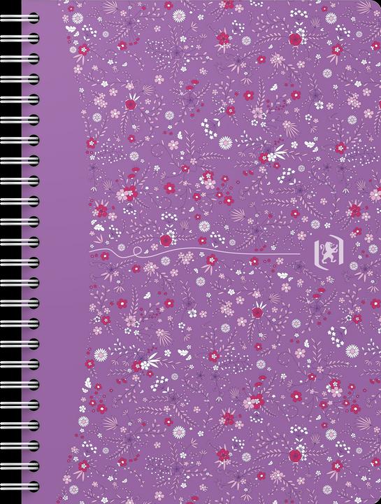 Produktbild Oxford FORME FLORAL - Spiralbuch (A5, Kariert, Harter Einband)