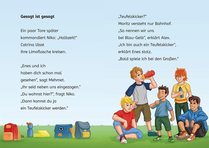 Immagine prodotto Kosmos Teufelskicker, Bücherhelden 1. Klasse, Moritz macht das Spiel (Tedesco, Frauca Nahrgang, Michael Boehm, 2024)
