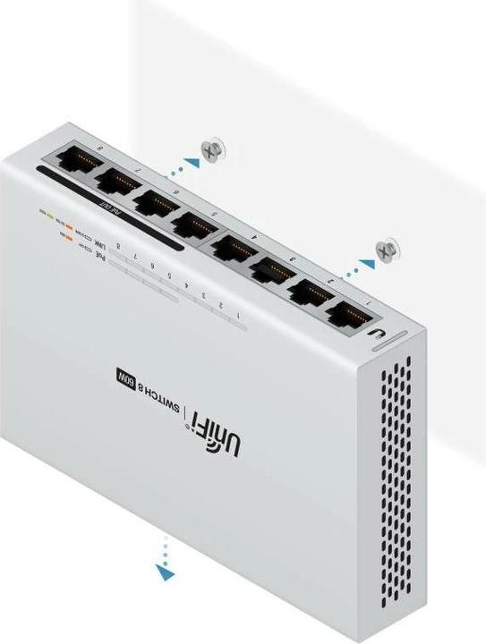 Actual product image Ubiquiti Us-8-60w (8 Ports)