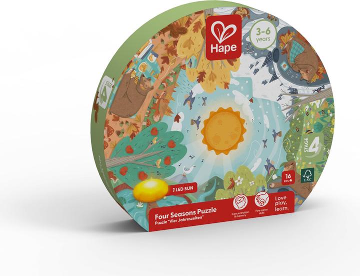 Image du produit Hape Puzzle Quatre saisons (16 pièces)