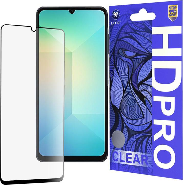 Actual product image Lito - HD Pro Clear - Samsung Galaxy A06 - Black (Samsung Galaxy A06)