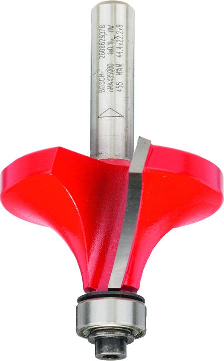 Bosch Professional Zubehör Abrundfräser Expert for Wood, 8 mm, D 44,4 mm, R1 15,9 mm, L 22,2 mm, G 64 mm
